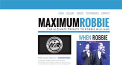 Desktop Screenshot of maximumrobbie.co.uk