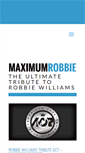 Mobile Screenshot of maximumrobbie.co.uk